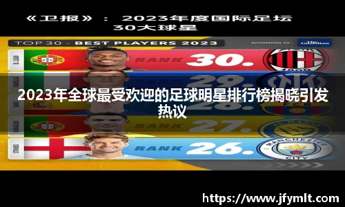 2023年全球最受欢迎的足球明星排行榜揭晓引发热议
